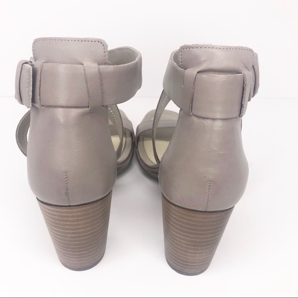 Ecco moon rock block sandals heels strappy 38/8 - Picture 5 of 7